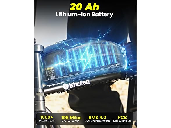 Isinwheel Electric Bike 1500W 20Ah Battery