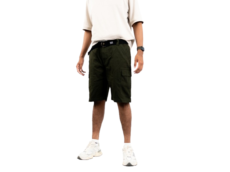 Bay York Men's Ripstop Cargo Short with Belt