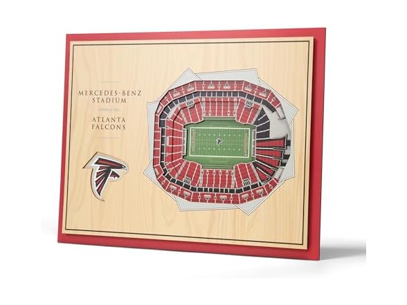 ATLANTA FALCONS 5Layer StadiumViews 3D Wall Art