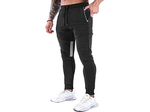 Gansanro Men (L) Joggers Sweatpants Slim Pants