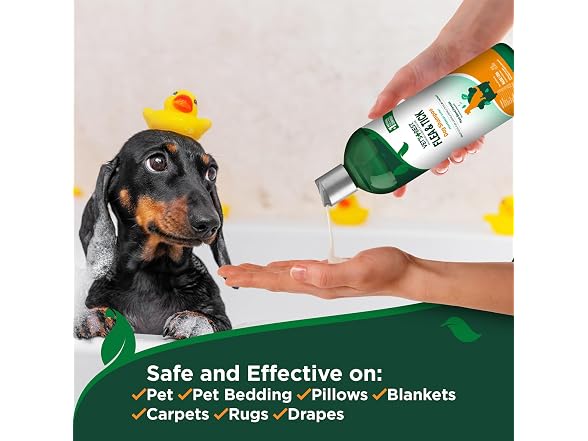 Vet's Best Flea & Tick Shampoo for Dogs, Pla