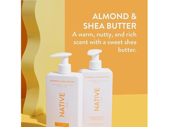 Native Shampoo and Conditioner Almond and Shea Butter