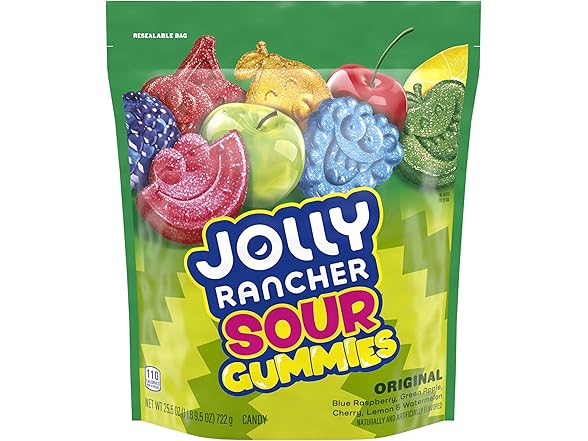 JOLLY RANCHER Sour Gummies Assorted Fruit 25.5 oz.