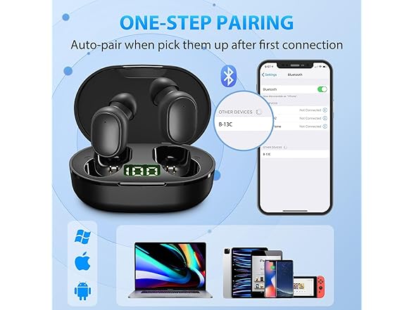 USB-C Rechargeable Wireless Earbuds