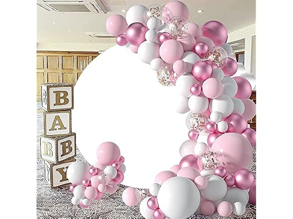 Yeele Solid White Round Backdrop Cover