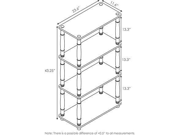 Furinno Turn-N-Tube Shelf Display
