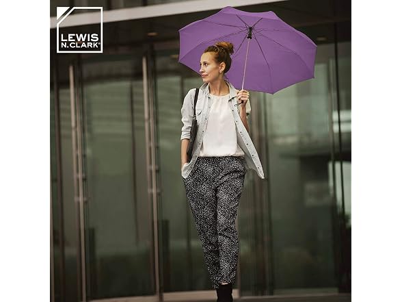 Lewis N. Clark Travel Purple Umbrella