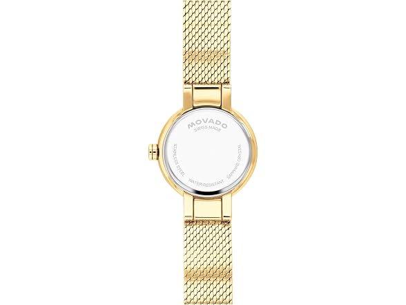 Movado Museum Velura Mini Gold Mesh Watch 21mm
