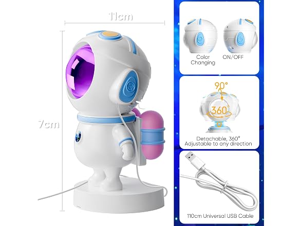 Astronaut Galaxy Star Projector Light