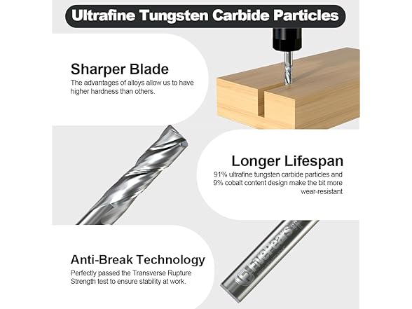 FivePears Up Cut Spiral Router Bit
