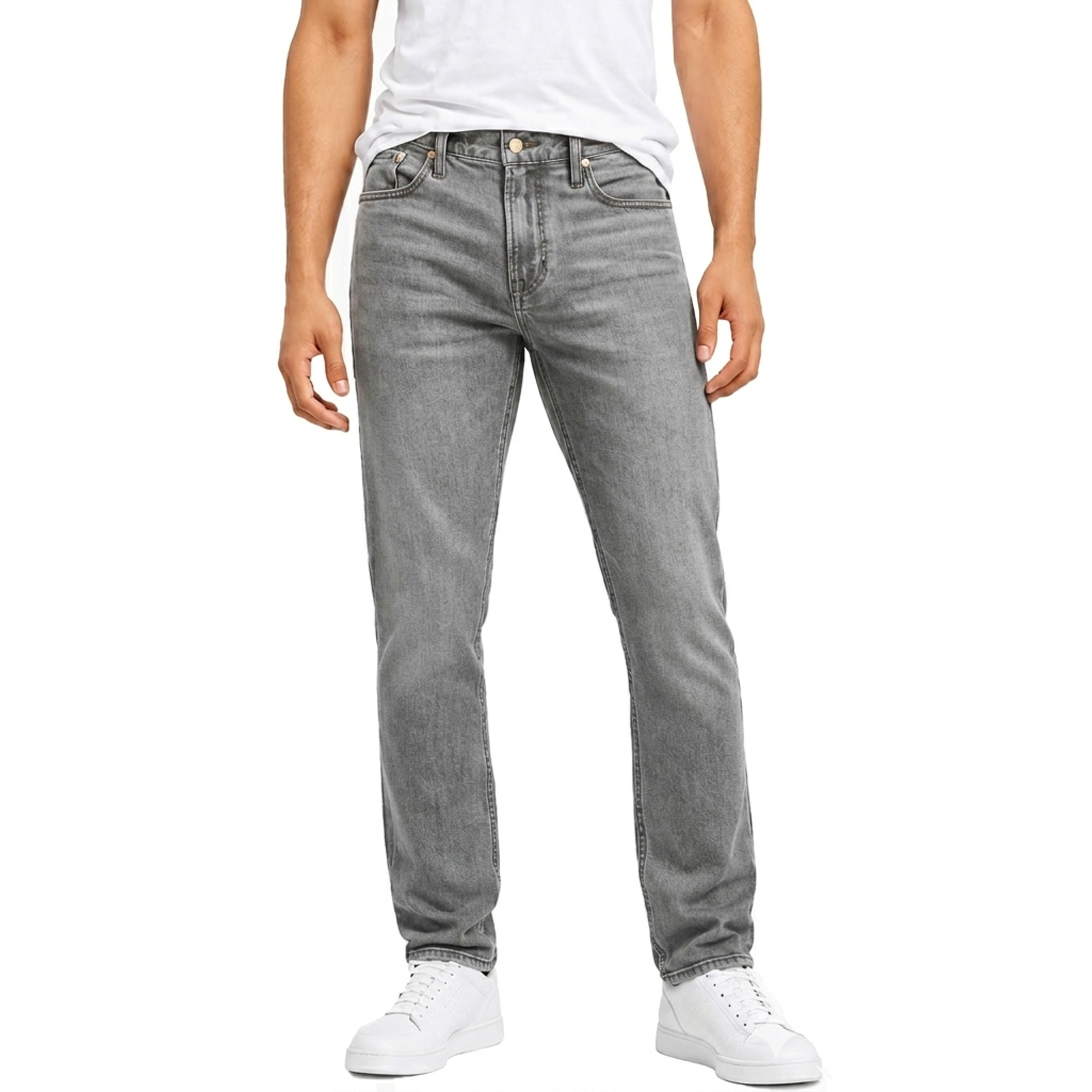 3Pk Mens Stretch Slim Straight Jeans - Gallery 13
