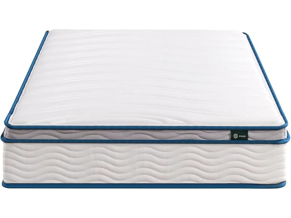 ZINUS 8 Inch Spring Sensation Hybrid Bedroom,