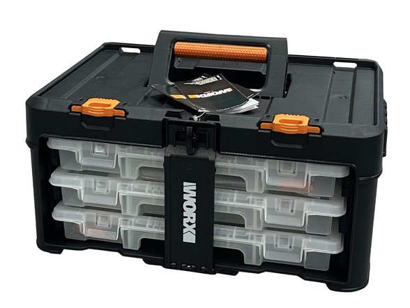 Worx Stack N' Roll 3-Drawer Storage Organizer-2PK