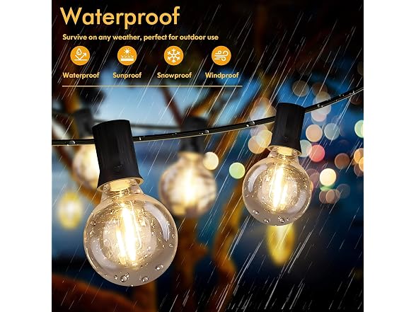 Brightever B0C1ZBG3F2 Outdoor String Light 150FT