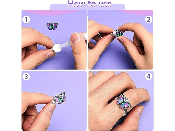 Agatige 20PCS Blank Rings, Adjustable Flat