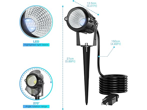 Musuger High Brightness 1000LM Outdoor