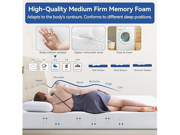 Vipbear Vipbear Short Queen RV Mattresses 10 Inc