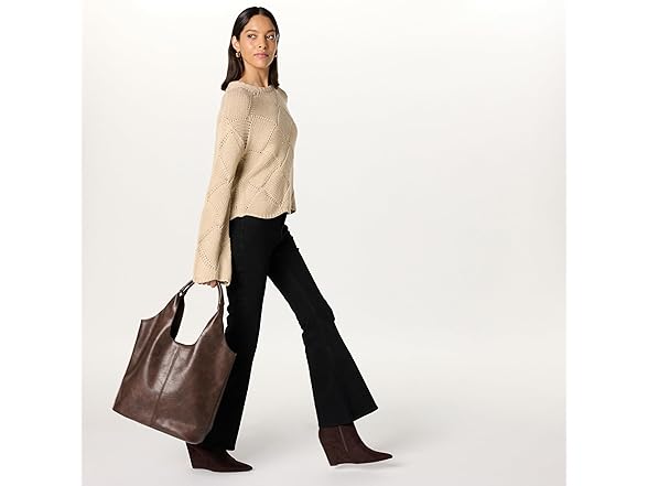 The Drop Women's Morgan Soft Hobo Tote