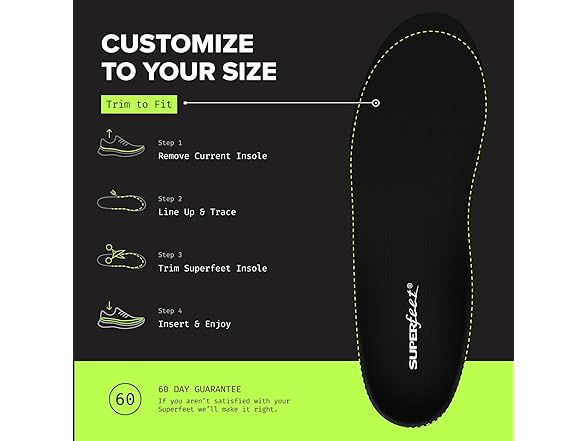 All-Purpose Support Low Arch Insoles (M5.5-7 / W6.5-8)