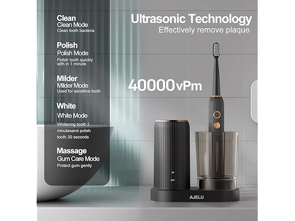 AJELU Sonic Electric Toothbrush