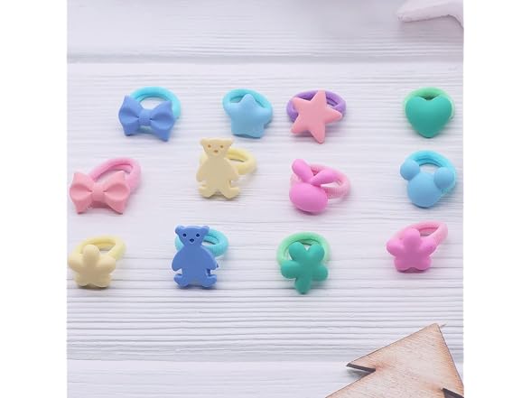 Misgirlot Baby Hair Ties Seamless Cotton 50 Pc