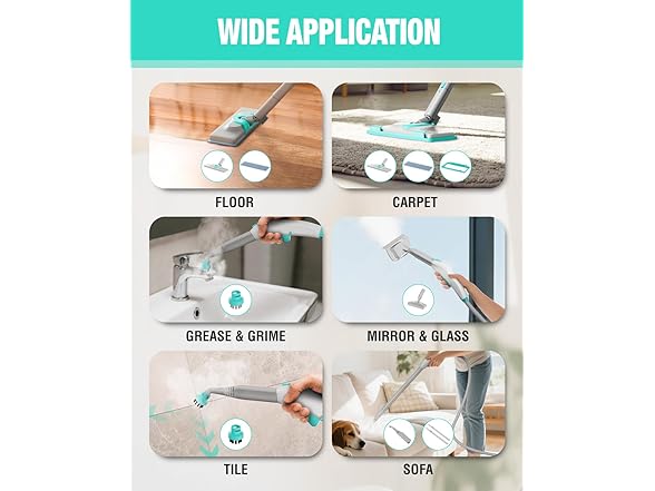 HAUSHOF 1.5L Steam Cleaner