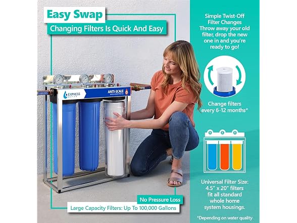 Express Water 3-Stage Anti-Scale Filter