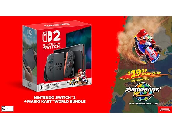 (NEW) Nintendo Switch 2 + Mario Kart World Bundle