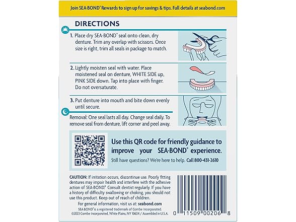 Sea Bond Denture Adhesive 30ct