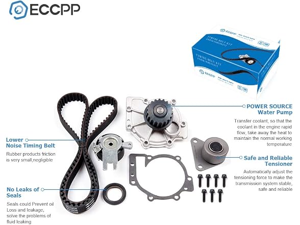 ECCPP Timing Belt Kit with Water Pump 20