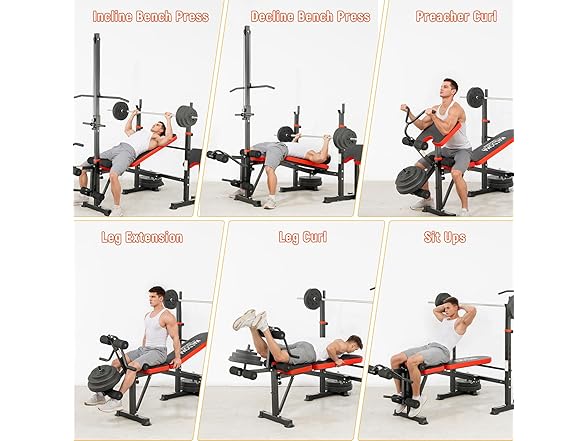 MAIDOMA 8 IN 1 Weight Bench