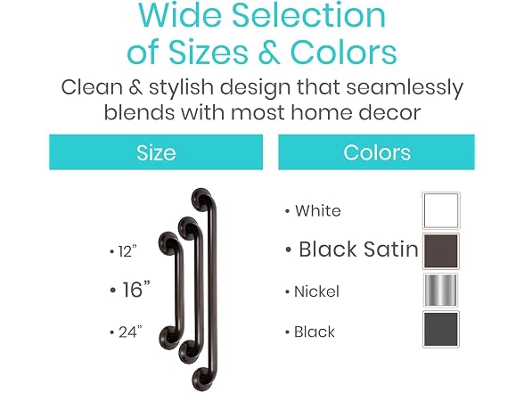 Vive Grab Bar for Showers - Bathroom SS