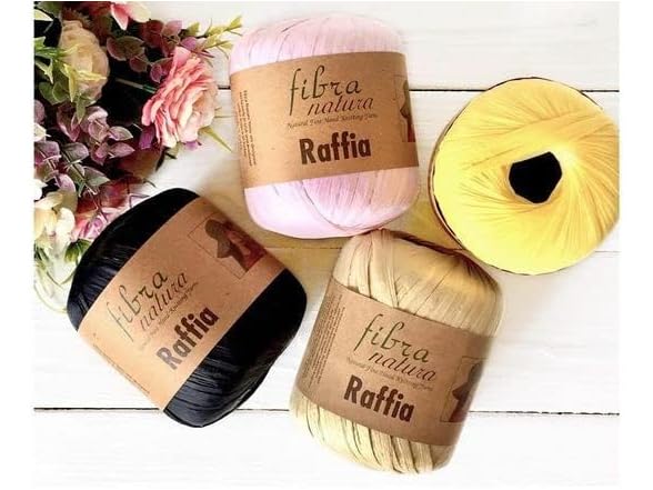Fibra Natura Raffia Yarn, %100 Cellulose