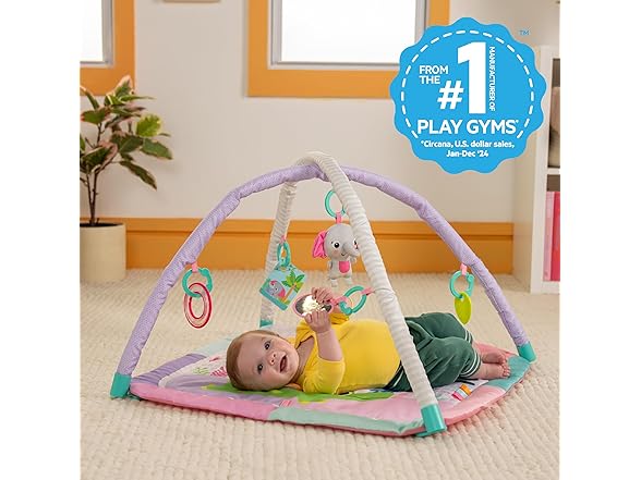 Bright Starts Wild Wiggles Sweet Safari Foldable Mat