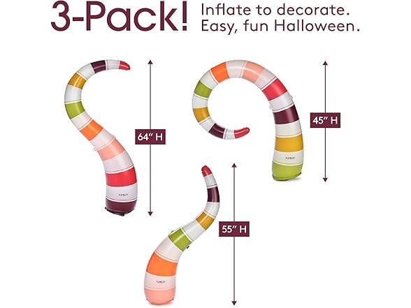 FUNBOY Giant Inflatable Light-Up Yard Snake