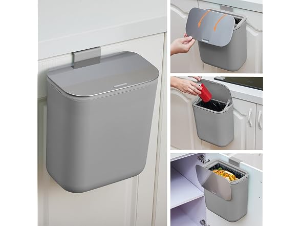 Compost Bin Kitchen for Countertop or Under Sink,2.4 Grey