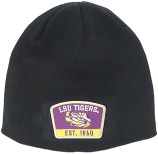 ZHATS Standard NCAA Officially Licensed Beanie Edge Patch Switchback Black