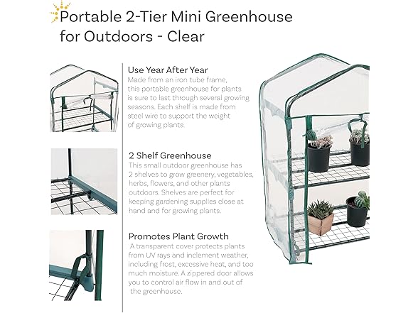 Sunnydaze Portable Mini Greenhouse