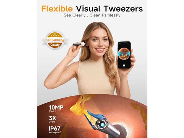 Ear Wax Removal Kit - 10MP Camera
