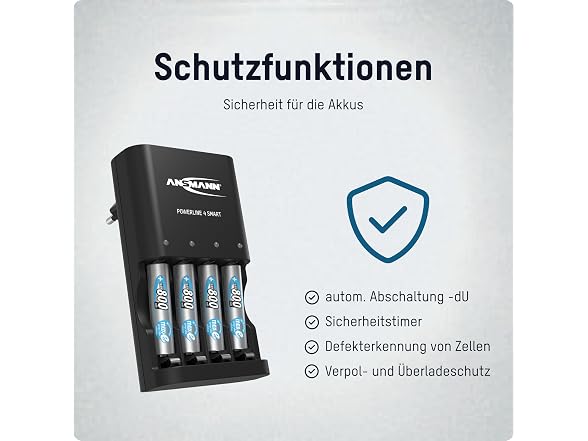 ANSMANN 4x NiMH AA/AAA Battery Charger
