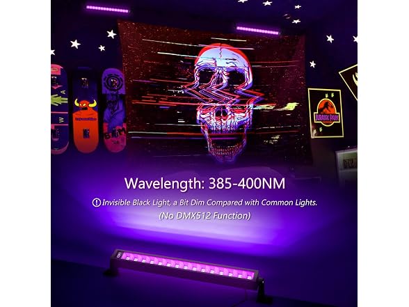lamvip 38W UV Blacklight Bar 2-Pack