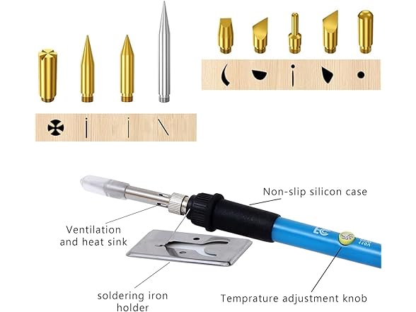 Wood Burning Kit 42Pcs Adjustable Temp