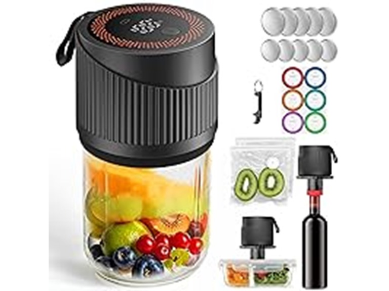 CooAoo Electric Mason Jar Vacuum Sealer Kit