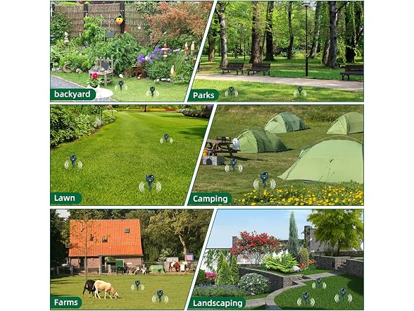 BORHOOD Mole Repellent Solar Powered