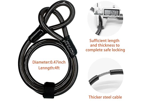 OZZNTF Bike U Lock,Heavy Duty Anti Theft Bicyc