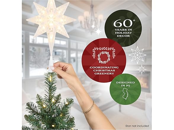 6 ft Pre-Lit Flocked Acacia Artificial Tree