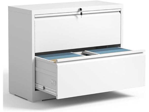Yukimo Lateral File Cabinet with Lock