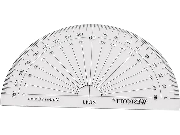 Westcott Protractor Set 6-Inch 12-Pack