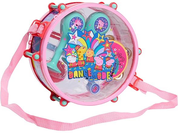 Peppa Pig Party Drum Set, 10-Pieces