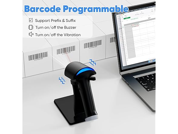 Topwise G1-B 1D 2D Wireless Barcode